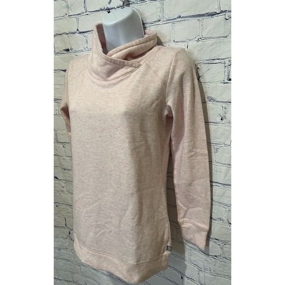 T by Talbots Lot of 2 Pullover Crossover High Neck Textured Cream & Pink Petite - Picture 7 of 13